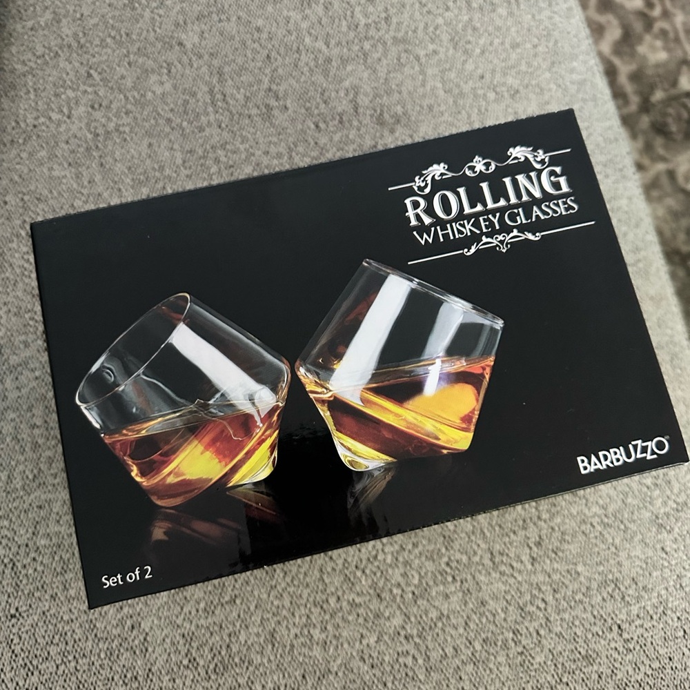 Rolling Whiskey Glasses - Set of 2